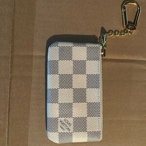 LOUIS VUITTON Damier Azure Key Cles plus FREE GIFT